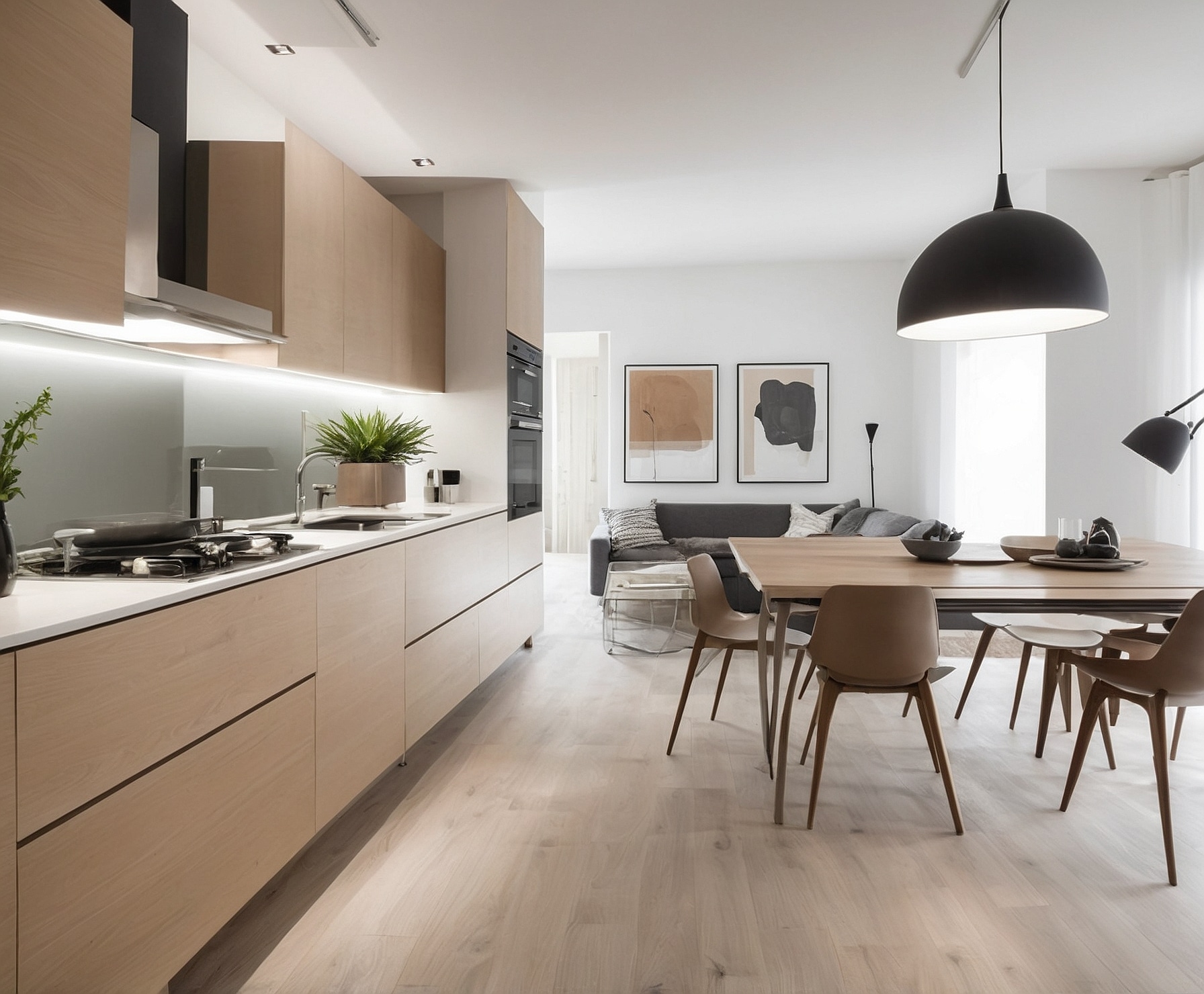 Reforma integral de vivienda moderna.